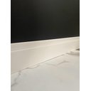 Ver imagem 3 de Kit Rodape 10cm Poliestireno Slim Branco 10pç (20mt) Rodapeshop