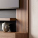 Ver imagem 7 de Painel Home Suspenso Tv 65 Polegadas Juriti Noce Milano Preto Clb