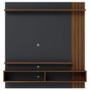 Ver imagem 3 de Painel Home Suspenso Tv 65 Polegadas Juriti Noce Milano Preto Clb