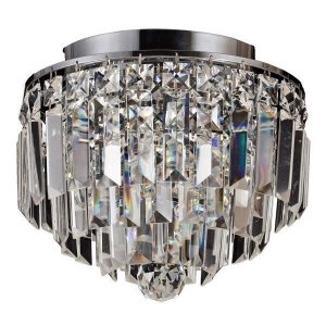 Plafon Sobrepor de Cristal Kri 21,5cmx25cmxx Bella Iluminação