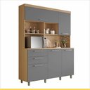 Ver imagem 2 de Cozinha 5 Portas 2 Gavetas Nesher Nobreza 160cm 100 Mdf
