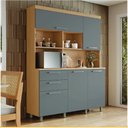 Ver imagem 1 de Cozinha 5 Portas 2 Gavetas Nesher Nobreza 160cm 100 Mdf