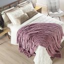 Ver imagem 2 de Cobertor Comfy Queen Manta Ultrasoft Alto Relevo Super Macia - Peony - Rosê