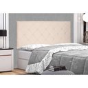 Ver imagem 3 de Cabeceira Painel Casal 1,40m Tânia Suede - Pallazio - Bege