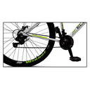 Ver imagem 3 de Bicicleta Mountain Bike Velox Aro 29 Freio Disco 21v Ello Cor:branco/amarelo
