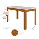 Ver imagem 4 de Mesa de Jantar Bellagio 6 Lugares com Cadeira Clara