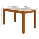 Ver imagem 3 de Mesa de Jantar Bellagio 6 Lugares com Cadeira Clara