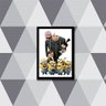 Quadro Meu Malvado Favorito - Minions 33x24cm - com vidro:Madeira preta - 1