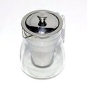 Ver imagem 3 de Chaleira Vidro e Inox com Infusor Tampa 600 ml Moderno