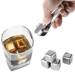 Kit 8 Cubos de Gelo Aço Inox - 3