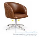 Ver imagem 6 de Kit 2 Poltronas Giratória Corino Premium Base Alumínio Maya