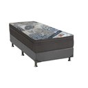 Ver imagem 1 de Cama Box Solteiro: Colchão Molas Ensacadas Ortobom SuperPocket ISO Firme + Base CRC Suede Gray(