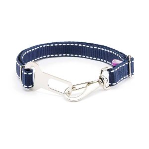 Cinto de Segurança cachorro Smooty Pet M Listrado:Azul Marinho/Branco
