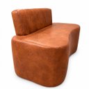 Ver mais imagens de Sofá Decorativo Orgânigo Curvo Sala de Estar Recepção Estudio Estilo Feijao - Paraná Metal:Caramelo