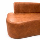 Ver imagem 6 de Sofá Decorativo Orgânigo Curvo Sala de Estar Recepção Estudio Estilo Feijao - Paraná Metal:Caramelo