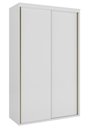 Ver imagem 1 de Guarda Roupa Solteiro 2 Portas de Correr MDF 138 cm Lotus Belmax:Branco