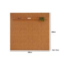 Ver imagem 4 de Rack Bancada C/ Painel P/ Tv até 85 Pol Pratic Ripado 1 Prateleira 250x240cm Cedro - Dj Móveis