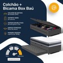 Ver imagem 5 de Cama Box Baú com Colchão de Espuma D45 Double Face Territory Hellen + Auxiliar Solteiro 88cm