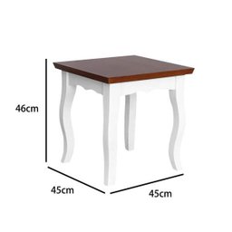Mesa Rustica de MDF Kobus Mesinha de Apoio Lateral para Quarto - 5