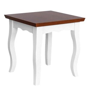 Mesa Rustica de MDF Kobus Mesinha de Apoio Lateral para Quarto