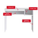 Ver imagem 4 de Mesa Escrivaninha Genialflex Linha Noronha Mdp 15mm Branca