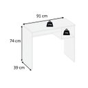 Ver imagem 3 de Mesa Escrivaninha Genialflex Linha Noronha Mdp 15mm Branca