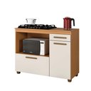 Ver imagem 1 de Balcão para Cooktop Cronus 4 Bocas Arte Móveis Cinamomo/Off White