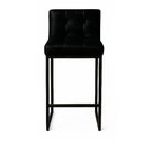 Ver imagem 4 de Banqueta Cozinha Alta com Encosto Bistrô Bancada Cozinha Industrial Kit 4 Preto Lirina Pu Preto