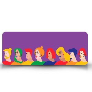 Mouse Pad Gamer LGBT Pessoas - 90cm x 35cm