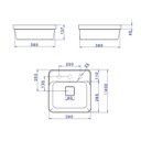 Ver imagem 5 de Cuba de Sobrepor Deca Slim 40x40 L.21040.m.17 Quadrada com Mesa Branca