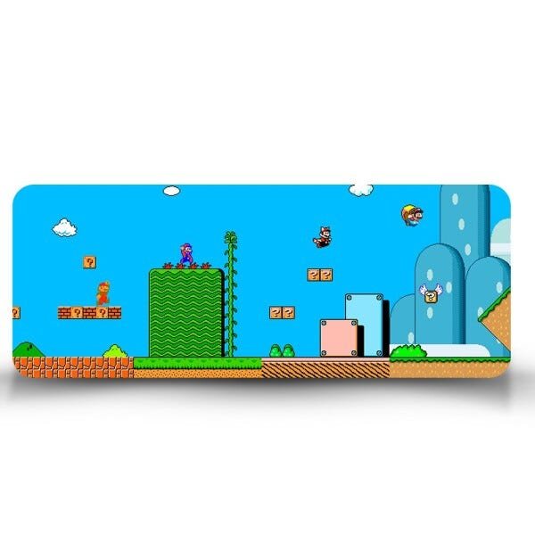 Mouse Pad Gamer Mario Clássico - 70cm x 35cm