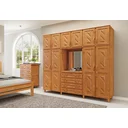 Ver imagem 1 de Guarda-Roupa Casal com Espelho 10 Portas 4 Gavetas Grécia Capelinha