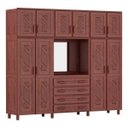 Ver imagem 1 de Guarda-Roupa Casal com Espelho 10 Portas 4 Gavetas Grécia Capelinha Móveis Cavazotto