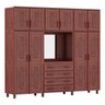 Guarda-Roupa Casal com Espelho 10 Portas 4 Gavetas Grécia Capelinha Móveis Cavazotto - 1