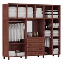 Ver imagem 2 de Guarda-Roupa Casal com Espelho 10 Portas 4 Gavetas Grécia Capelinha Móveis Cavazotto