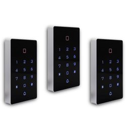 Kit 3 Teclado de Acesso Touch Controle Rfid Digital Leitor Cartão - 1