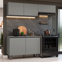 Ver imagem 1 de Armário de Cozinha Compacta 200cm Cinza Nice Madesa 01