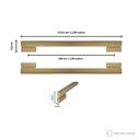 Ver imagem 2 de Puxador Zen Alça Dupla Moma 1136mm Dourado