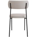 Ver imagem 5 de Cadeira Decorativa Estofada para Sala de Jantar Melina F01 Linho Bege - Lyam Decor