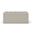 Ver imagem 6 de Calçadeira Recamier Baú Para Cama Box Solteiro Dália 100x50 Cm W01 Linho Bege - Lyam Decor