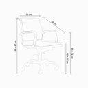 Ver imagem 3 de Cadeira de Escritório Diretor Giratória Esteirinha Valência Baixa