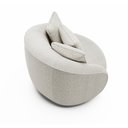 Ver imagem 7 de Poltrona Decorativa Giratória para Sala 122cm Kaly M22 Bouclê Branco - Mpozenato