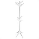 Ver imagem 2 de Cabideiro Mancebo de Madeira de Chão Cisne com Arara de Roupas para Bolsas - Branco