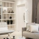 Ver imagem 1 de Cabideiro Chão Madeira Cisne Mancebo Branco para Bolsa - Branco