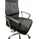 Ver imagem 3 de Cadeira Presidente Giratoria Preta Tela Mesh B-017