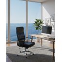 Ver imagem 7 de Cadeira Presidente Giratoria Preta Tela Mesh B-017