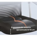 Ver imagem 6 de Cadeira Presidente Giratoria Preta Tela Mesh B-017