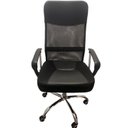 Ver imagem 5 de Cadeira Presidente Giratoria Preta Tela Mesh B-017