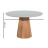Mesa de Jantar Lisboa Tampo Redondo Off White 1 M - 4