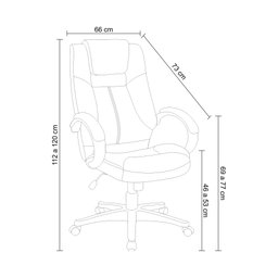 Cadeira de Escritório Presidente Corino Office Córdoba - 5
